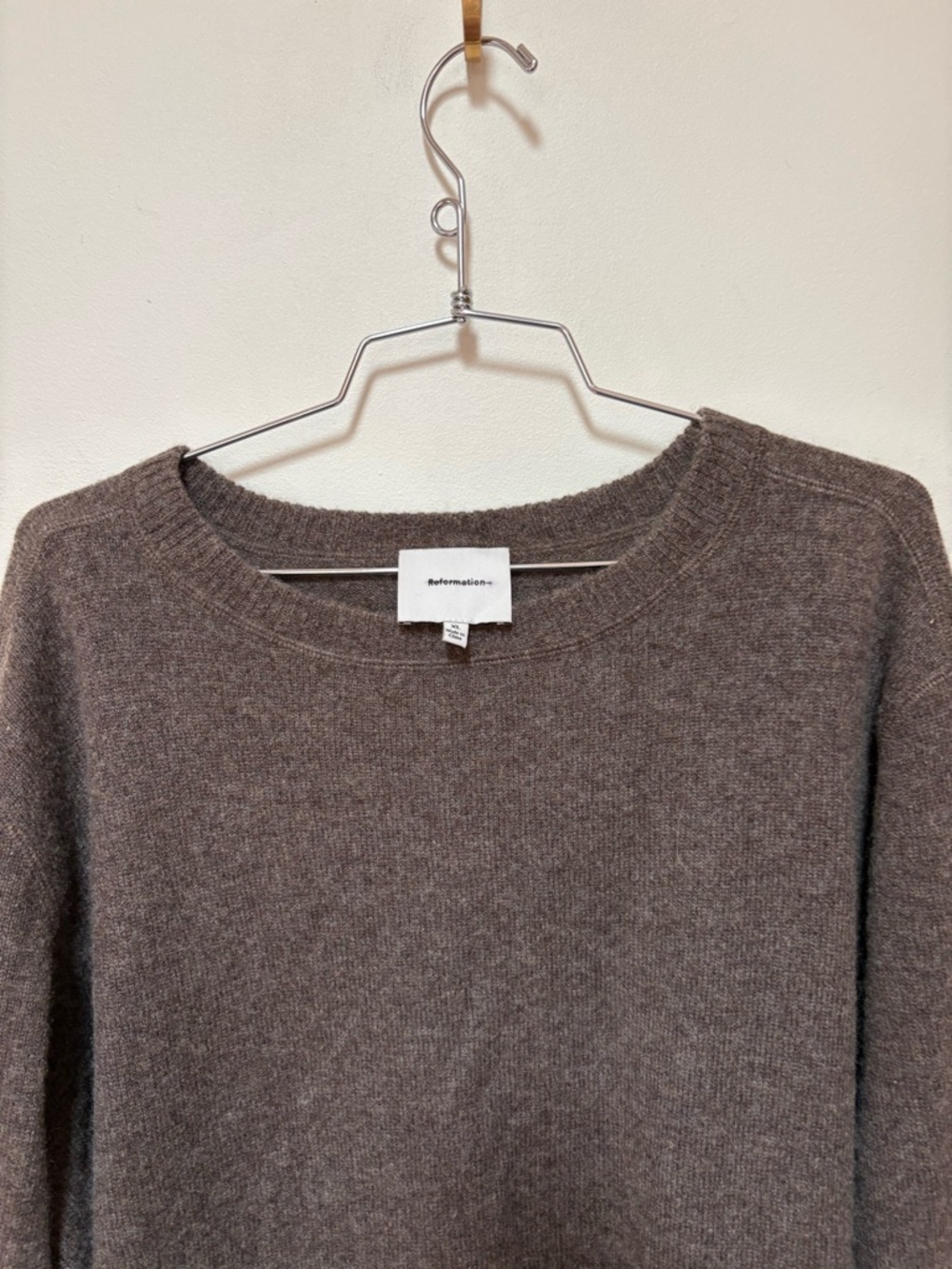 NWOT Reformation Cashmere Boyfriend Sweater Size XL Women’s - Picture 6 of 16